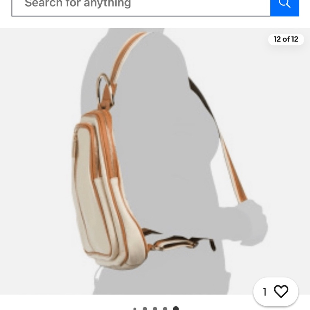 Valentina Cream and Tan Backpack